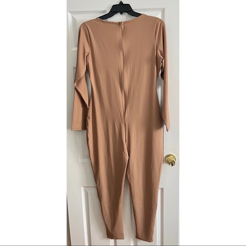 SKIMS All-In-One Scoop Neck Long Sleeve Onesie - Sienna 2X - Picture 7 of 10